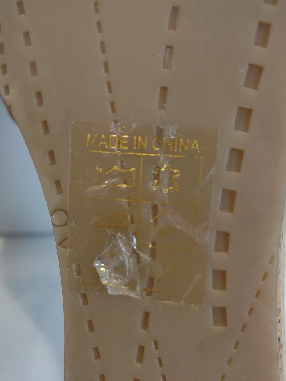 Dolce Vita Hazelwood Brown Suede Cork Wedge Slide with Gold-Tone Buckle Detail